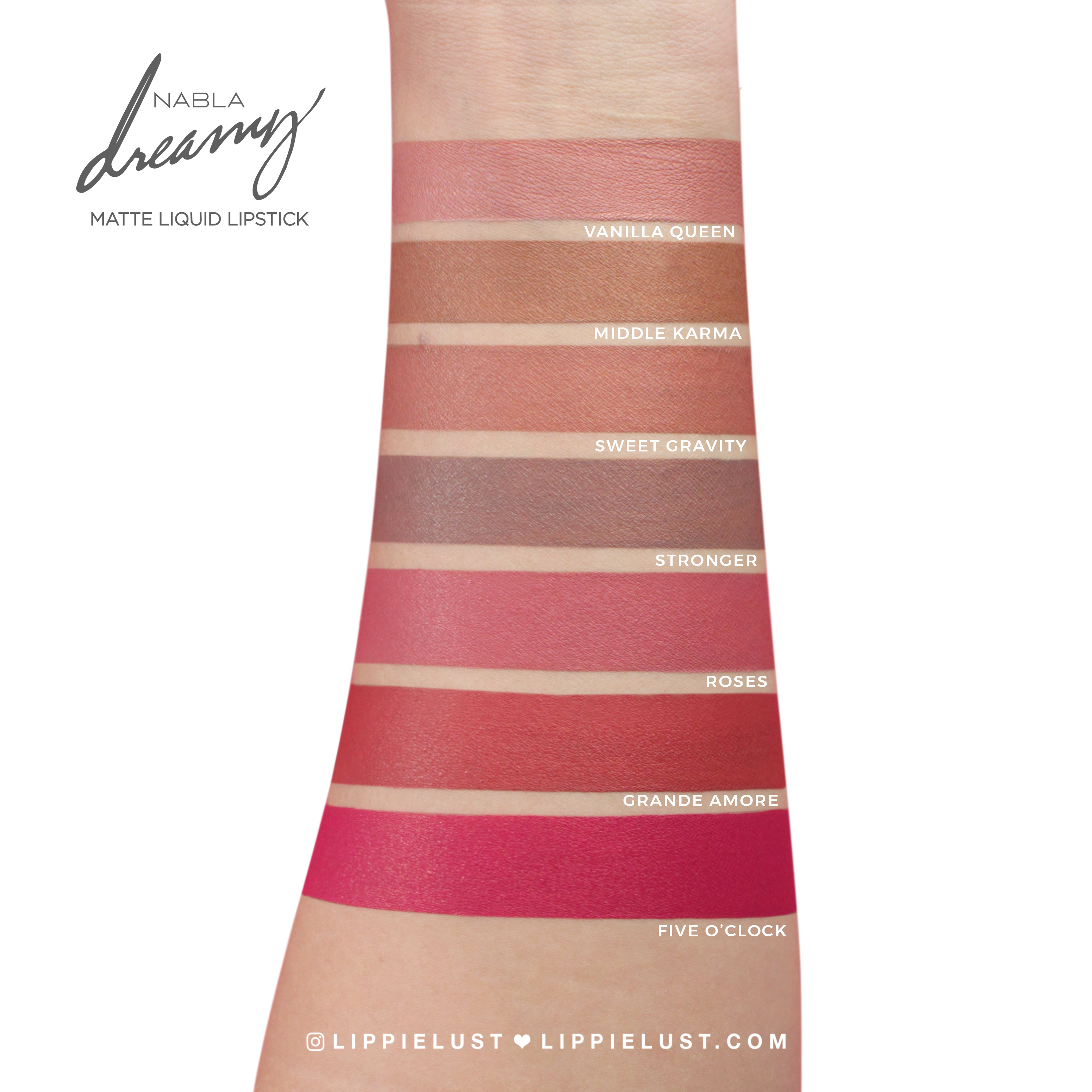 Review Nabla Cosmetics Dreamy Matte Liquid Lipstick 14 Shades